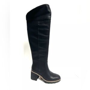 Natural Soul Womens Myfave Over The Knee High Boot Black 6.5 M